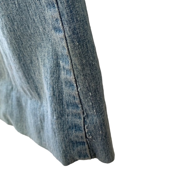 Vtg Bongo Y2K Flared Low Rise Jeans Size 7 Women’s Blue Medium Wash Festival - Picture 9 of 16